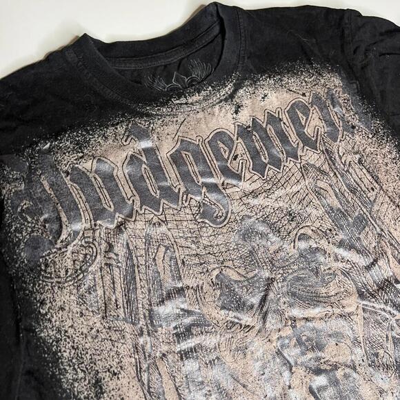 Xzavier Los Angeles Judgement Graphic T-Shirt Men’s Size M Black Vintage Style - Picture 5 of 6